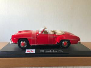 希少 レア Maisto マイスト 1:18 6+ 1955 Mercedes-Benz 190SL 赤　ベンツ