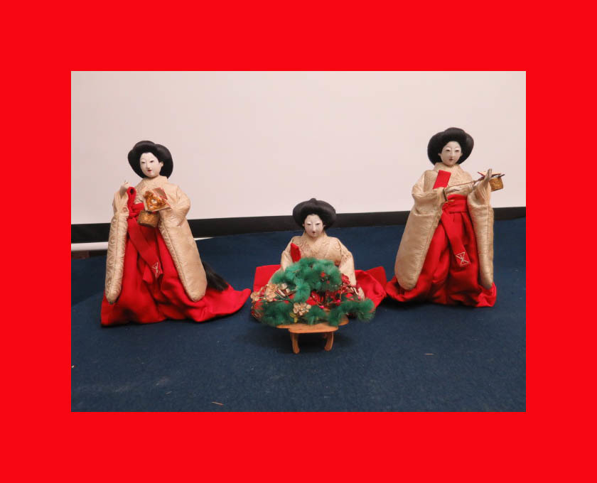 [Museo de muñecas] Muñecas Maruhira Kanjo F-342 Hina, accesorios hina, Palacio Hina. maki hina, estación, Eventos anuales, festival de muñecas, muñecas hina