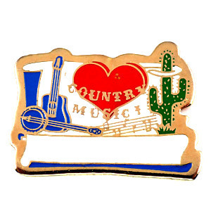  pin badge * banjo musical instruments guitar red Heart type Country music cactus. exist scenery * France limitation pin z* rare . Vintage thing pin bachi