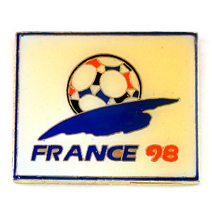 ピンバッジ・ワールドカップ1998年サッカーフランス大会◆フランス限定ピンズ◆レアなヴィンテージものピンバッチ