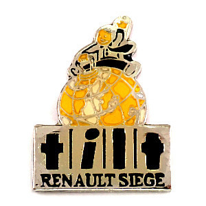  pin badge * Renault car chair head quarter the earth * France limitation pin z* rare . Vintage thing pin bachi