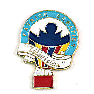  pin badge *. lamp television program * France limitation pin z* rare . Vintage thing pin bachi