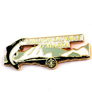  pin badge * Alaska. salmon salmon America /USA* France limitation pin z* rare . Vintage thing pin bachi