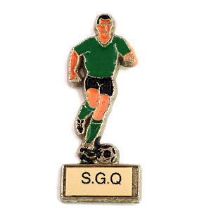 Pin Badge Soccer Player Униформа зеленого балбола ◆ French Limited Pins ◆ Редкие винтажные точки