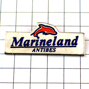  pin badge * marine Land aquarium dolphin red Dolphin one head * France limitation pin z* rare . Vintage thing pin bachi