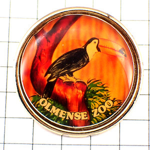  pin badge * oo is si. obi. bird Belgium. oru men zoo * France limitation pin z* rare . Vintage thing pin bachi