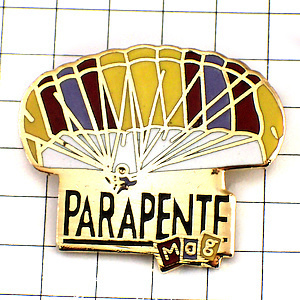  pin badge * paraglider empty middle Sky sport falling umbrella * France limitation pin z* rare . Vintage thing pin bachi