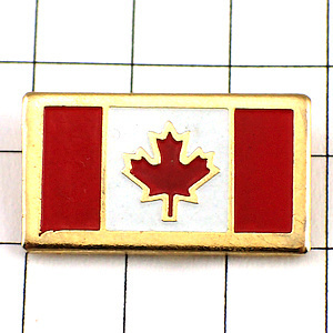 ピンバッジ・カナダ国旗の赤いカエデ楓◆フランス限定ピンズ◆レアなヴィンテージものピンバッチ