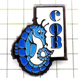  pin badge * blue blue . seahorse dragon . dragon * France limitation pin z* rare . Vintage thing pin bachi