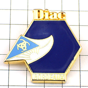  pin badge * bordeaux blue hexagon Renault car * France limitation pin z* rare . Vintage thing pin bachi