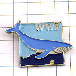  pin badge * whale ./WWF world nature protection fund * France limitation pin z* rare . Vintage thing pin bachi