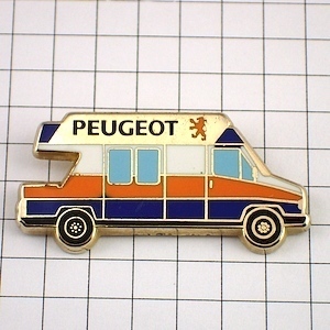  значок * Peugeot машина Mini автобус один шт. * Франция ограничение булавка z* редкость . Vintage было использовано булавка bachi