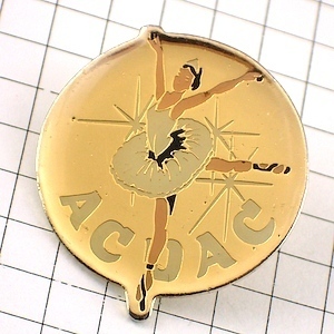  pin badge *ba Rely na white chuchu.. ballet girl * France limitation pin z* rare . Vintage thing pin bachi