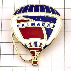 ピンバッジ・プリマガス気球◆フランス限定ピンズ◆レアなヴィンテージものピンバッチ
