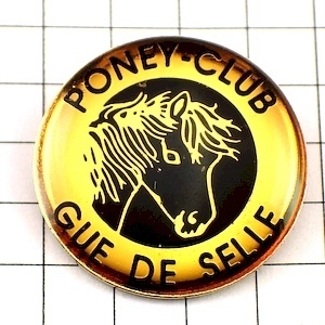 ピンバッジ・ポニークラブ馬◆フランス限定ピンズ◆レアなヴィンテージものピンバッチ