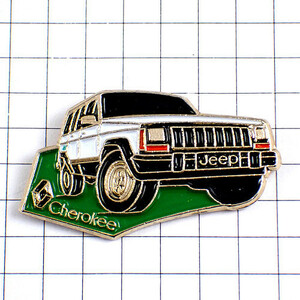  pin badge * Renault car Cherokee white Jeep one pcs * France limitation pin z* rare . Vintage thing pin bachi