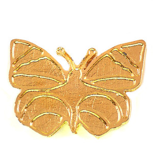  значок * butterfly бабочка . Gold золотой цвет * Франция ограничение булавка z* редкость . Vintage было использовано булавка bachi