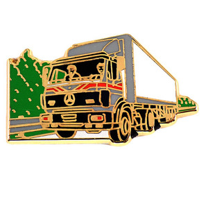 ピンバッジ・メルセデスベンツの大型トラック車◆フランス限定ピンズ◆レアなヴィンテージものピンバッチ