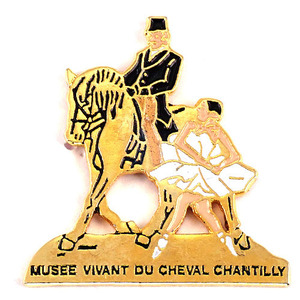  pin badge *ba Rely na. horse riding ballet white chuchu. girl * France limitation pin z* rare . Vintage thing pin bachi