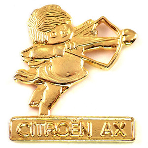 Значок штифта Citroen Axe Car Arahery Angel Angel Bow Arrow Gold Gold Color ◆ French Limited Pins ◆ Редкий винтажный пайптч