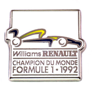  pin badge * Renault F1 world Champion car race victory * France limitation pin z* rare . Vintage thing pin bachi