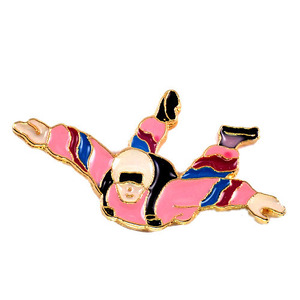  pin badge *pala Shute falling athlete * France limitation pin z* rare . Vintage thing pin bachi