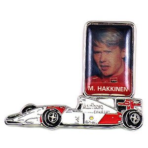 Значок штифта / F1 Pilot Car Mika Hakkinen Photo ◆ French Limited Pins ◆ Редкая винтажная штифта