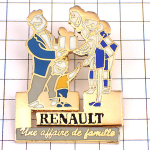  pin badge * Renault car puzzle type present family * France limitation pin z* rare . Vintage thing pin bachi