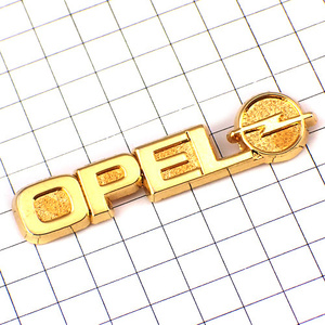  значок * Opel машина эмблема золотой цвет * Франция ограничение булавка z* редкость . Vintage было использовано булавка bachi