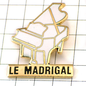  pin badge * white grand piano music musical instruments * France limitation pin z* rare . Vintage thing pin bachi