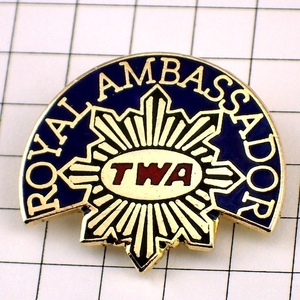  pin badge *TWA aviation trance world aviation * France limitation pin z* rare . Vintage thing pin bachi