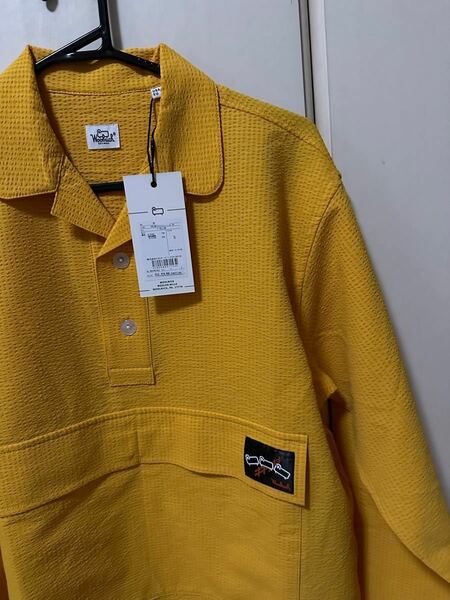 woolrich ウールリッチ シャツ アノラックパーカー ハーフネック プルオーバー 長袖 タグ付き イエロー 新品 正規品