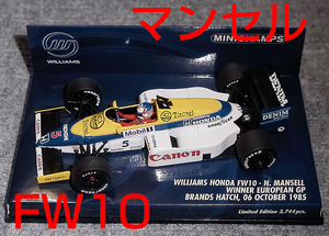 1/43 ウイリアムズ ホンダ FW10 マンセル ヨーロッパGP WIN 優勝 1985 WILLIAMS RENAULT