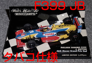 タバコ仕様 1/43 ダラーラ F399 バトン 1999 イギリス F3 ルノー DALLARA チャンピオン