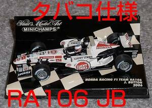 タバコ仕様 1/43 ホンダ F1 RA106 バトン 2006 HONDA BUTTON JB