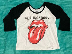 THE ROLLING STONES ローリング・ストーンズ Tシャツ ラグラン 七分袖 女性用 M バンドT ロックT