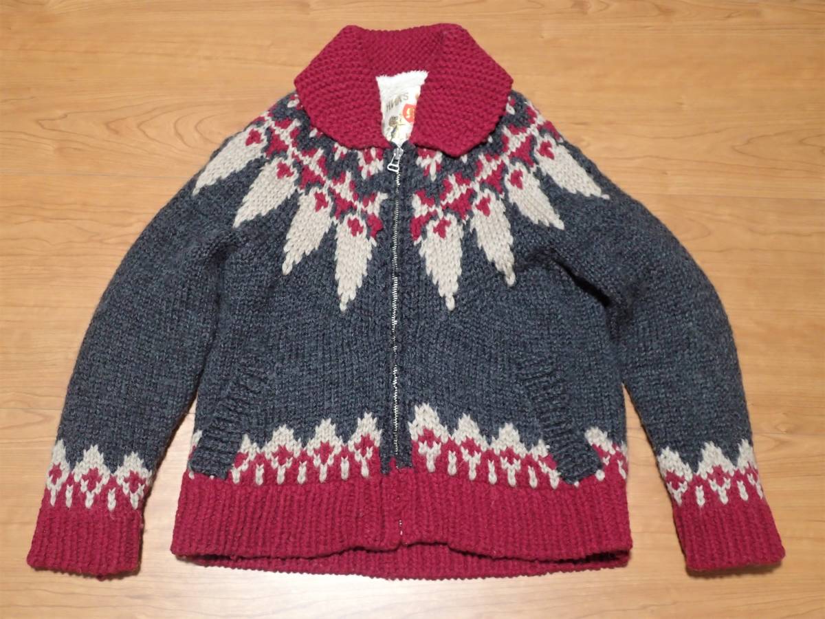 コレクション新作が登場 レア！Cowichan sweater カウチンセーター Alaska柄 ニット/セーター