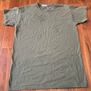 沖縄 米軍放出品 USMC MARINE DUKE ミリタリー Tシャツ トレーニング ランニング 筋トレ スポーツ OD (管理番号DE59)