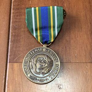 沖縄 米軍放出品 MEDAL LARGE KOREA 韓国 メダル リボン 記念品 記念メダル (管理番号PQ26)
