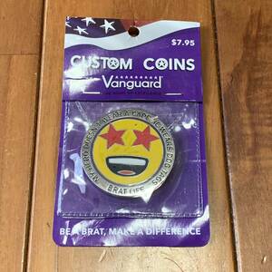 沖縄 米軍放出品 VANGUARD COSTOM COINS MILITARY BRAT EMOJI 絵文字 コイン 顔文字 可愛い 人気商品 (管理番号Y7)