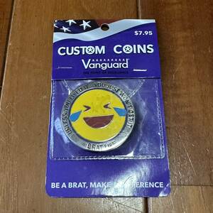 沖縄 米軍放出品 VANGUARD COSTOM COINS MILITARY BRAT MOTTOS EMOJI 絵文字 コイン 顔文字 可愛い 人気商品 (管理番号Y54)