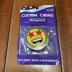 沖縄 米軍放出品 VANGUARD COSTOM COINS MILITARY BRAT MOTTOS EMOJI 絵文字 コイン 顔文字 可愛い 人気商品 (管理番号Y55)