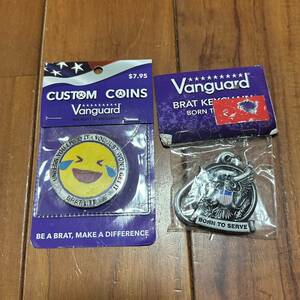 沖縄 米軍放出品 VANGUARD COSTOM COINS MILITARY BRAT MOTTOS EMOJI 絵文字 コイン 顔文字 可愛い 人気商品 (管理番号W3)