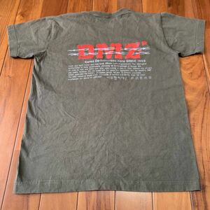 沖縄 米軍放出品 JUSTPEACE COREA 韓国 ミリタリー 半袖 Tシャツ オシャレ ファッション 愛の不時着 OD (管理番号X17)