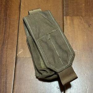 沖縄 米海兵隊実物 アライド POUCH 40MM GRENADE SINGLE グレネードポーチ コヨーテ (管理番号Q37)