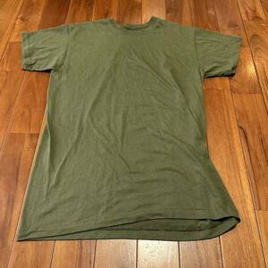 沖縄 海兵隊実物 USMC MARINE DUKE ミリタリー Tシャツ トレーニング ランニング 筋トレ スポーツ MEDIUM OD (管理番号O37)