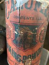 即決⑨ Calumet 30s ヴィンテージ アンティーク 缶 カルメット USA ネイティブアメリカン インディアン 雑貨 インダストリアル ガレージ_画像8