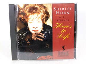 CD Jazz「SHIRLEY HORN with STRINGS/Here's to life」1992 VERVE POCJ-1114 STEREO 国内盤 ジャンク扱い X152