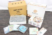 【行董】 本体未使用品 セガ SEGA ドリームキャスト Dreamcast 本体 ディスク セット HKT-6700 ジュライ ドリームパスポート 他 AZ837BOT84_画像1