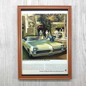 ■即決◆1967年(昭和42年) PONTIAC ポンティアック ボンネビル 2D HT【B4-1633】アメリカ ビンテージ雑誌広告【B4額装品】当時物 ★同梱可